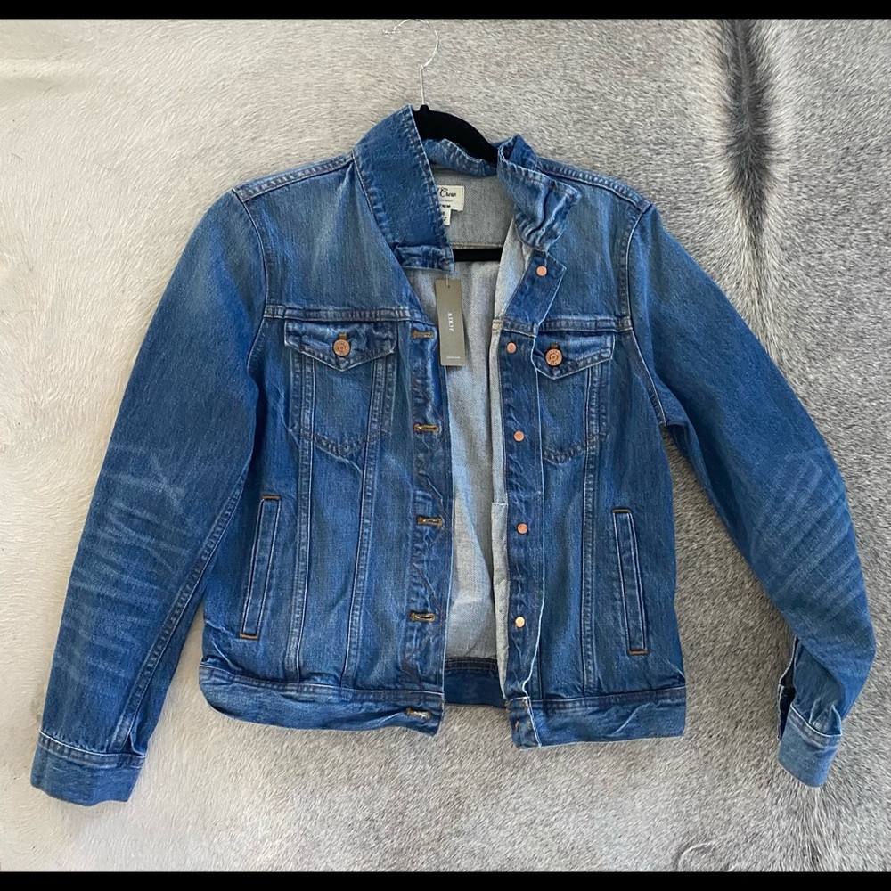 J crew denim jacket. New with tags.